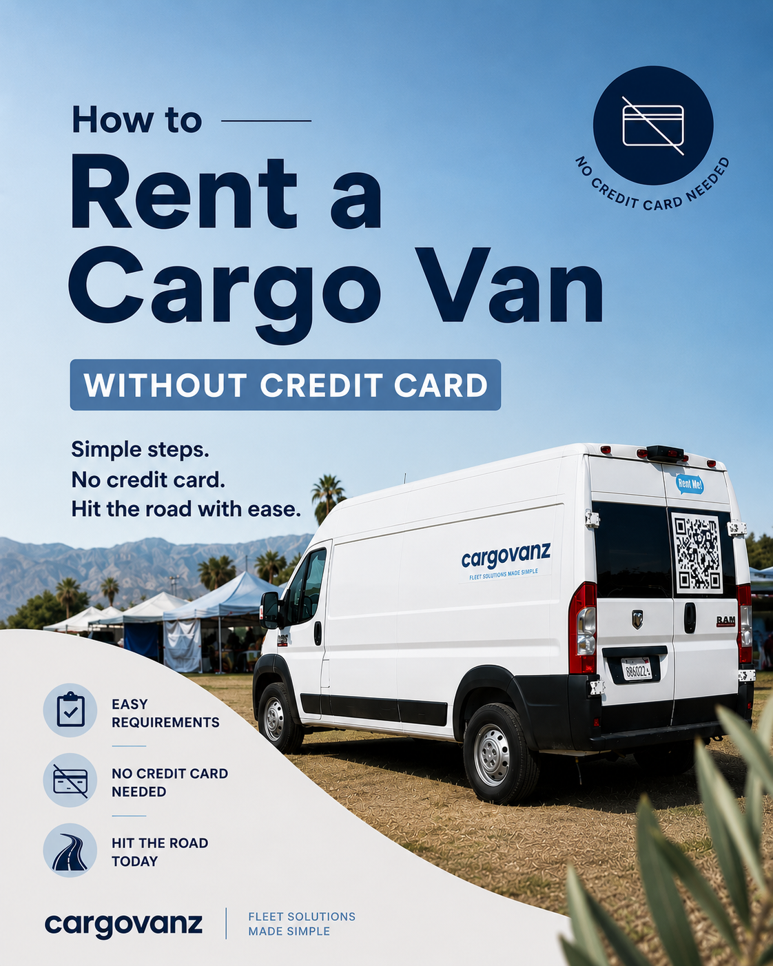 How to rent a cargo van without a credit card — CargoVanz Los Angeles